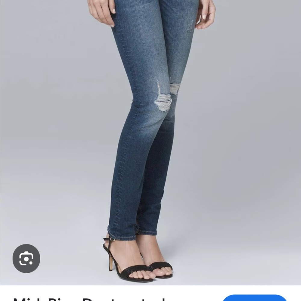White House Black Market Blue Skinny Jeans
